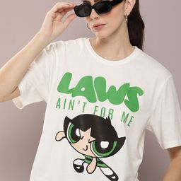 Powerpuff Girls by Kook N Keech Women Graphic Printed T-shirt-image-125