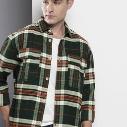 The Indian Garage Co Checked Pure Cotton Casual Shirt-image-66