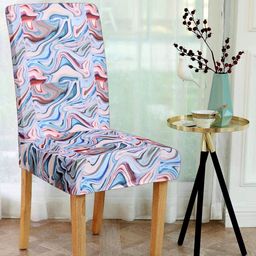 Alina decor Set Of 6 Multicoloured Digital Printed Chair Covers-4