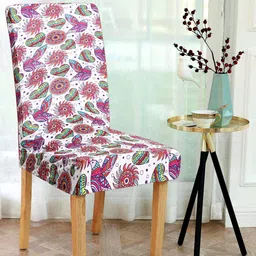 Alina decor Set Of 6 Multicoloured Digital Printed Chair Covers-5