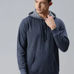 ADBUCKS Men Navy Blue Hooded Sweatshirt-image-41