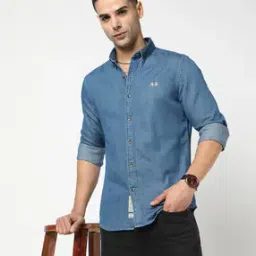 Cotton Tailored Fit Solid Shirt-image-25