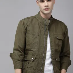 Men Washed Denim Jacket-image-7