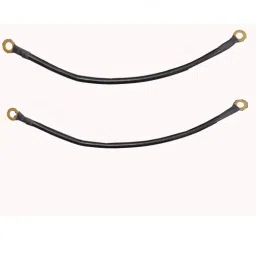 2 Pcs Black Universal Battery Inverter Wire Power Transfer Cable Lugged Ring Terminals-32