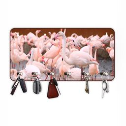 CVANU Pink & White Printed Wooden Key Holders-picture-48