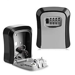 ULTRINA Key Lock Box for Outside - Wall Mount Combination Lock box for House Keys - Key Hiders to Hide a Key Outside - Waterproof Key Safe Storage Password Security Lock Box for Home, Office.( Multicolor ) image 1