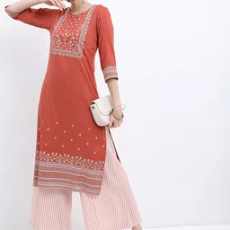 Vishudh Flora Printed Yoke Design Kurta-picture-55