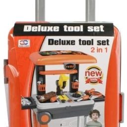 Pretend Play Trolley Type Deluxe Tool Set 2-in-1 for Kids-image-1