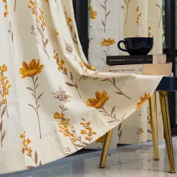 213 cm (7 ft) Cotton Room Darkening Door Curtain (Pack Of 2)-image-78