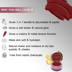 seven seas Lips & Cheek Tint With Enriched With Vitamin C Give You a Soft Natural Glow Fire Brick image 5