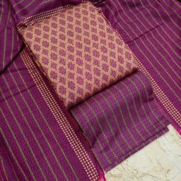 Unstitched Wool Salwar Suit Material Self Design-image-33