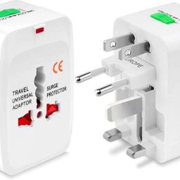 SSVOCATIONPOINT Unique Surge/Spike Protected Electrical Plug Worldwide Adaptor Unique Universal Travel Adapter With Built In Dual USB Charger Ports 100-240V USB Cable, Laptop Accessory, USB Charger-image-80