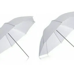 BOOSTY Professional 80cm white umbrella for Photography Studio Light Flash, Camera Flash, Video Light -Pack of 2 Black Reflector Umbrella-30