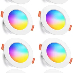 3 in 1 Colour Led Down Light (Red, Blue, Pink) (Pack of 8) Chandelier Ceiling Lamp-image-78