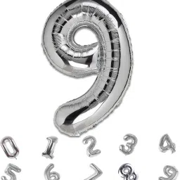 Solid 9 Number Foil Balloon 32 inch for Birthday & Anniversary Decorations items kit Balloon-19