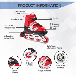 hph craft High quality Skating Shoe have different size and with PU LED wheel In-line Skates - Size 6-9 UK image 5