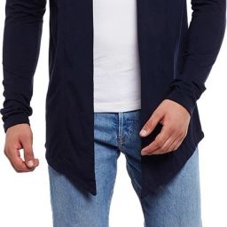 Men Jacket Style Full Sleeve Dark Blue Shrug-image-28