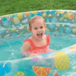 sea life (IND*65)pool inflatable 3 rings kids round swimming pool| Inflatable Swimming Pool-39
