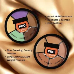 k.y.l.plus Face Contour Palette – 6-in-1 Conceal, Correct & Contour Cream Kit Concealer image 2