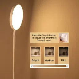 redbloom Flexible Gooseneck &Table Lamp,Desk Lamp with USB port Study Lamp(22 cm,White) Study Lamp image 5
