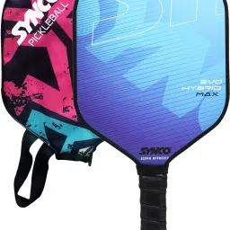 Pickleball Paddle Racket Hybrid Blue | Picklebat with Cover and Cushion Grip | Pickleball Paddle-26