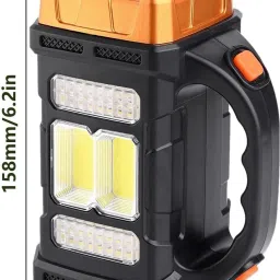 linist Rechargeable Lantern Flashlight – Solar & USB Powered with 4 Light Modes 3 hrs Torch Emergency Light image 2