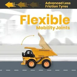 aganta Truck Dumper Construction Toy Vehicle Realistic Simulation Moveable Part for kid image 3