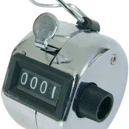 Hand Held 4 Digit Manual Mechanical Click Analog Tally Counter-25