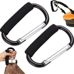 Stroller Hooks for Diaper Bags Large Carabiner Clips Accessories for Baby Carabiner-image-44