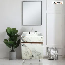 NEW (white stone 2 door )1122 Table Top Basin-image-11