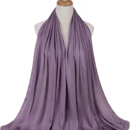 Solid Chiffon Women Purple Fancy Scarf, Scarf, Stole-image-12