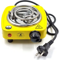 Yellow (220V & 500W) Small Electric G-Coil Heater, Cooktop Hotplate, Coal Burner Electric Cooking Heater-image-58