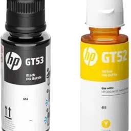 HP ORIGINAL INK BOTTLE FOR HP INK TANK 655 INK TANK PRINTER BLACK & YELLOW COMBO Yellow Ink Bottle-24