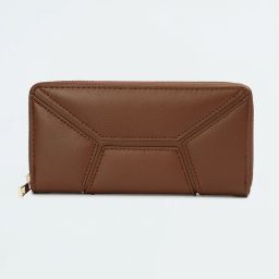 Women Brown Artificial Leather Wallet-image-59