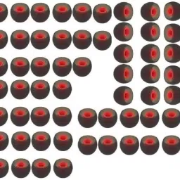 QWEEZER Pack of 70 Earbuds Rubber earphone replacement headphone ear cushion ear buds In The Ear Headphone Cushion-image-85