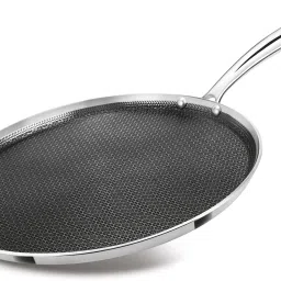 Pro Cook Triply Hexa Tech Induction Stainless Steel Tawa,30cm Honeycomb Nonstick Tawa 30 cm diameter-image-36