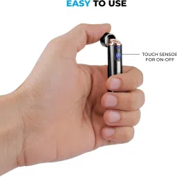 MOOZMOB Rechargeable Sleek Electric Flameless Lighter with On/Off Touch Sensor Plasma Lighter Butane Free Non Gas Refillable Lighter for Smoking Windproof Cigarette Lighter image 3