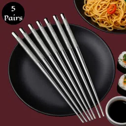 Cooking, Decorative, Eating, Training Stainless Steel Chinese, Japanese, Korean, Vietnamese Chopstick-image-70