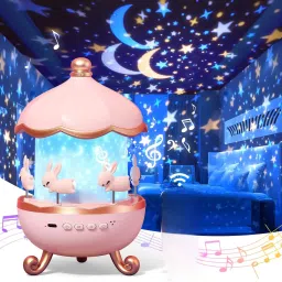 Cabin Star Projector Night Light with 72 Light Modes & 10 Soothing Sounds Night Lamp-20