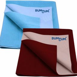Cotton, Fleece Baby Bed Protecting Mat-image-23