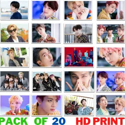 BTS Photo Cards Pack Of 20 For BTS Fans Jungkook Jimin V Suga Jhope Rm Jin Greeting Card-image-11