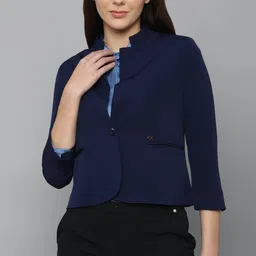 allen solly Women Solid Single Breasted Casual Blazer-picture-35