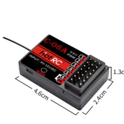HOTRC DS-600 6CH 2.4GHz FHSS Radio System Transmitter Remote Controller GFSK 6CH Receiver PWM image 4