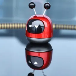 Mini Robot Car Air Freshener Mini Robot Air Freshener - Random Colour Air Purifier-image-1