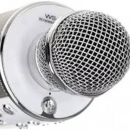 bashaam A12 WS858 PRO MICROPHONE Handheld MIC & SPEAKER Color May Very(Pack Of 1 ) Microphone image 5