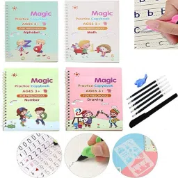 MAGIC PRACTICE BOOK PACK OF 4, For School (MULTICOLOR)-2