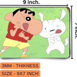 Aniithing shinchan & Shiro gaming Mouse Pad Non-Slip Rubber Base for Computer leptop Mousepad image 2