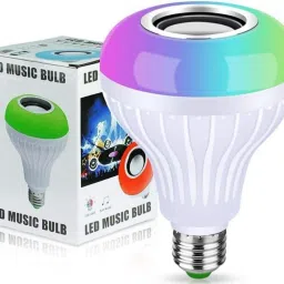 Gadgetspoint 3 in 1 12W Led Bulb with Bluetooth Speaker Music Light Bulb B22 + Rgb Light Ball Bulb Colorful with Remote Control for Home, Bedroom, Living Room, Party Decoration Smart Bulb-4