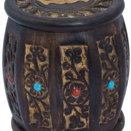 Wooden Money Saving Box for Kids & Adults Piggy Bank for Goal Coin Bank (Black) Cash Box-picture-42