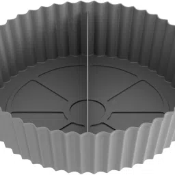 Air Fryer Liners, Round Silicone Basket Baking Tray with Middle Partition Silicone Fruit & Vegetable Basket-image-2